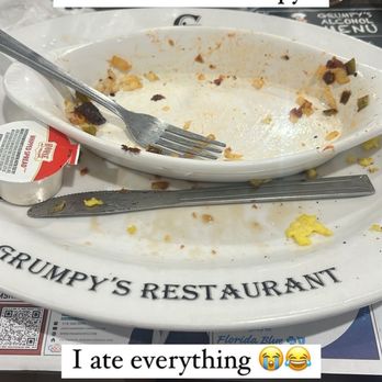 Grumpy's Restaurant - Clean plate - Breakfast & Brunch Near Me - Neptune Beach, Florida Grumpy's Restaurant - Clean plate - Breakfast & Brunch Near Me - Neptune Beach, Florida