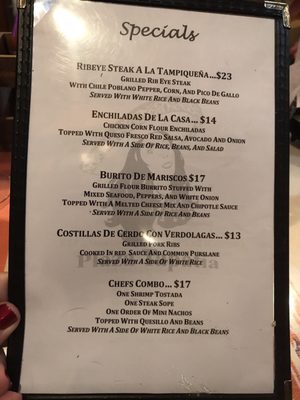 Menu photo 2 Plaza Tapatia Asbury Park, NJ