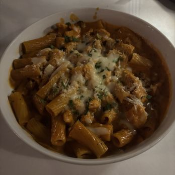 Li'l Mazzaras - Rigatoni dish with pork and chicken - Italian Near Me - Athens, Alabama