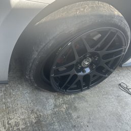 This is me driving home with the cracked rim