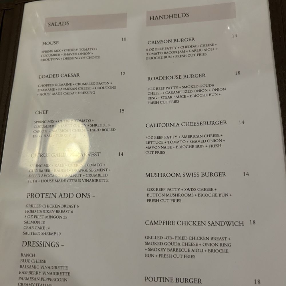 The Crimson House - Menu - New American Near Me - Pottsville, Pennsylvania The Crimson House - Menu - New American Near Me - Pottsville, Pennsylvania