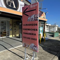 Antique Bakery - Outside sign