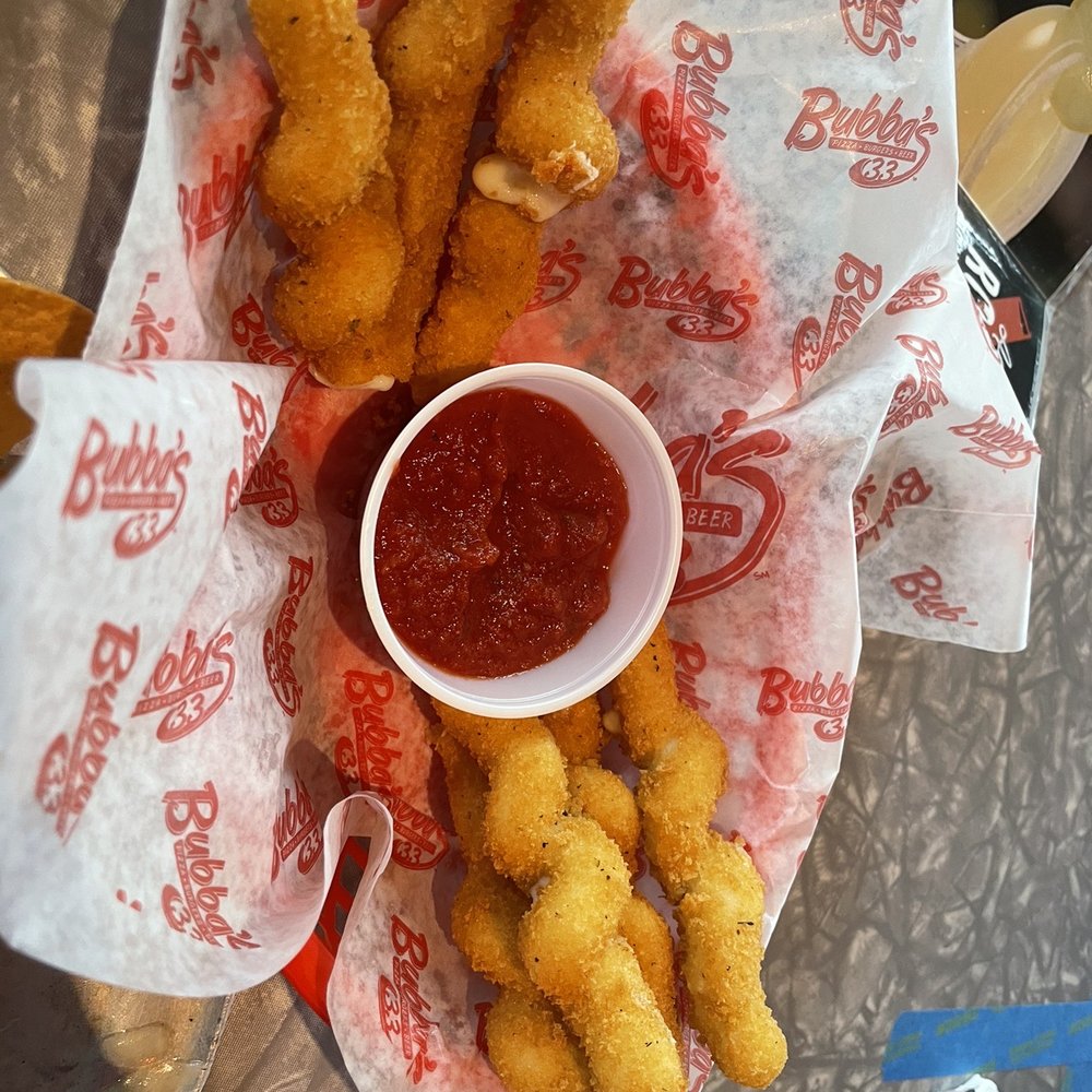 Bubba's 33 - Mozzarella sticks - American Near Me - Fishers, Indiana Bubba's 33 - Mozzarella sticks - American Near Me - Fishers, Indiana