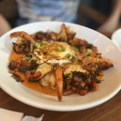 Saints + Council - Shrimp and grits