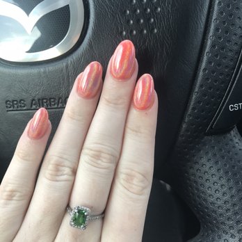 Happy Nails and Spa - Hot pink chrome - Nail Salons Near Me - Silverdale, Washington