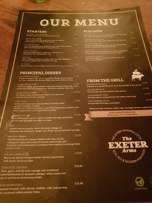 Menu photo 3 Exeter Arms Derby, DER Menu photo 3 Exeter Arms Derby, DER