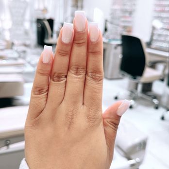 Nü Nails - Negative space French tip by Teresa - Nail Salons Near Me - San Jose, California