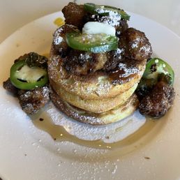 Chicken and pancakes