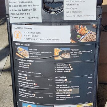 Sobakatsu - Menu - Japanese Near Me - San Francisco, California