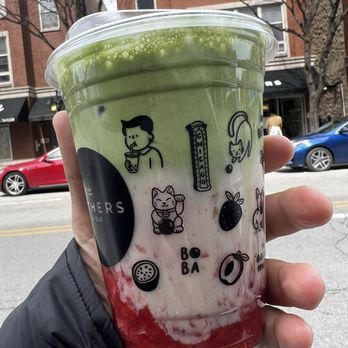 Gathers Tea Bar - Strawberry matcha cream - Bubble Tea Near Me - Chicago, Illinois Gathers Tea Bar - Strawberry matcha cream - Bubble Tea Near Me - Chicago, Illinois