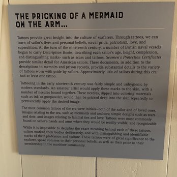 Lewes Historical Society  - Interesting exhibit inside the Maritime Museum on sailors and their tattoos. - Libraries Near Me - Lewes, Delaware