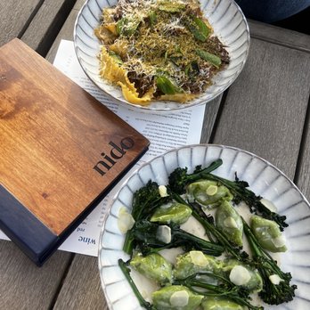 Nido - pasta - Broccoli Risotto (bottom) and Pappardelle - New American Near Me - Austin, Texas