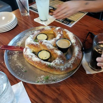 Steel Plow Burger - Pretzel appetizer - Burgers Near Me - Moline, Illinois Steel Plow Burger - Pretzel appetizer - Burgers Near Me - Moline, Illinois