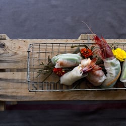 Molo 10 - Involtini di Gamberi con Verdure al Vapore