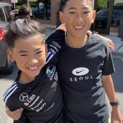 Salon Uptown - My happy kids after their haircut with Jinbao!
