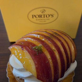 Porto's Bakery & Cafe - Fresh peach tartlet - Bakeries Near Me - Glendale, California Porto's Bakery & Cafe - Fresh peach tartlet - Bakeries Near Me - Glendale, California