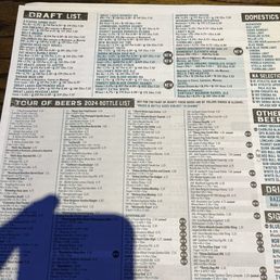 Impressive beer list!
