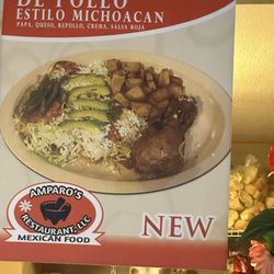 Amparo's Restaurant - La orden de comida  que yo encargue viene con agaucate.