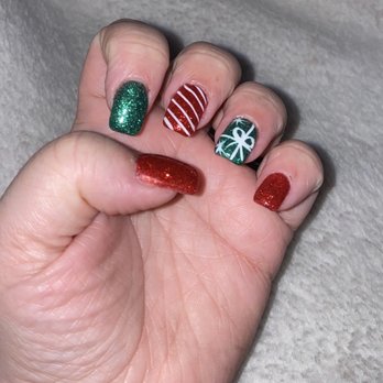 T Nails - My Christmas nails - Nail Salons Near Me - Arnold, Missouri