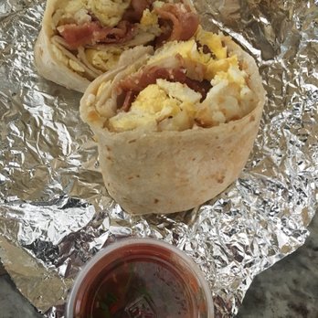 Apollo Restaurant - Inside bacon breakfast burrito - Breakfast & Brunch Near Me - Burbank, California