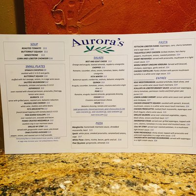 Menu photo 7 Aurora’s Fairfield, CT
