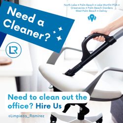 Limpieza Ramírez - businesses, let's make your workspace shine!  I'm here to ensure your office is clean and elevated!