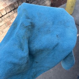 Tons of dirt that was able to be wiped off Tons of dirt that was able to be wiped off
