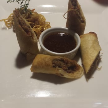 The Post Hotel Dining Room - Duck Spring Rolls. - Canadian (New) Near Me - Lake Louise, Alberta