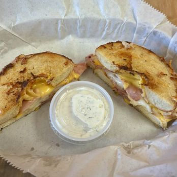 Dilly & Sons Bagelry & Cafe - Specialty bagel sandwiches are the mainstay at Dilly & Sons. - Breakfast & Brunch Near Me - Mandeville, Louisiana