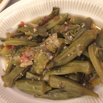 Bahari Estiatorio - Side of okra included with entree - huge portions and delicious. - Greek Near Me - Astoria, New York