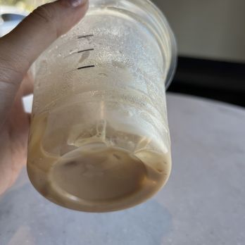 Starbucks - New cup, has embossed t at the bottom for "tall" - Coffee & Tea Near Me - Del Mar, California