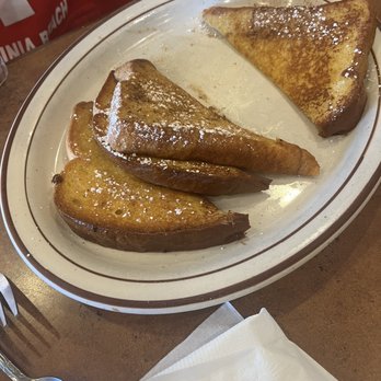 Sunnyside Cafe & Restaurant - She loved the French toast! - Breakfast & Brunch Near Me - Virginia Beach, Virginia