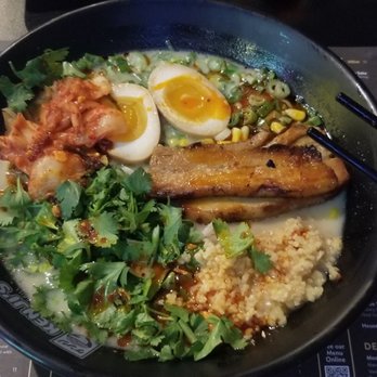 Kenji's - Kenji's with pork, egg, garlic, and cilantro - Ramen Near Me - Vancouver, Washington Kenji's - Kenji's with pork, egg, garlic, and cilantro - Ramen Near Me - Vancouver, Washington