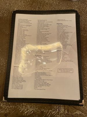 Menu photo 5 The Volstead Bourbon Lounge Bardstown, KY Menu photo 5 The Volstead Bourbon Lounge Bardstown, KY
