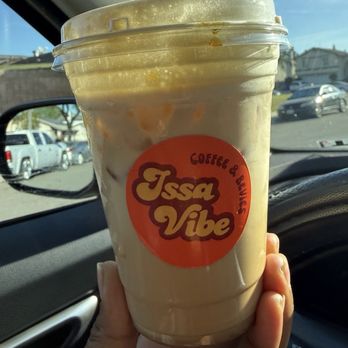 Issa Vibe Coffee - Iced Elvis. Reminds me of my favorite protein shake.. neverrrr imagined enjoying peanut butter and coffee together. Hiiiighly recommend! - Coffee & Tea Near Me - Ontario, California