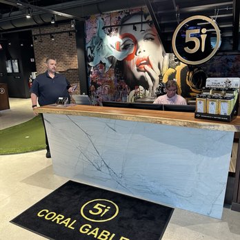 Five Iron Golf - Check in desk - Golf Near Me - Coral Gables, Florida