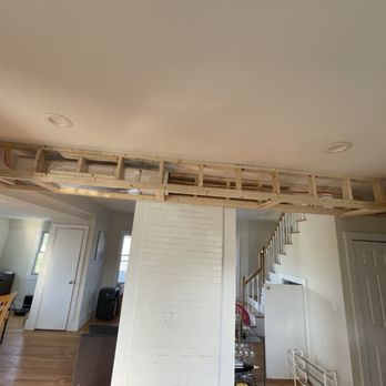 Fair Winds HVAC - Supply duct framed out in kitchen area - Heating & Air Conditioning/HVAC Near Me - Blackstone, Massachusetts