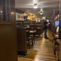 Albany Restaurant Bar & Liquormart - Love the warm wood tones in the furnishings really feels like you stepped back in time.