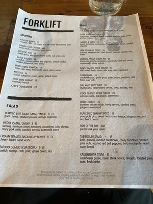 Menu photo 8 ForkLift Restaurant Tupelo, MS Menu photo 8 ForkLift Restaurant Tupelo, MS