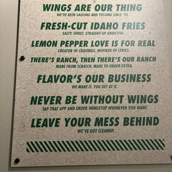 Wingstop - Wall ornament - Chicken Wings Near Me - Gary, Indiana