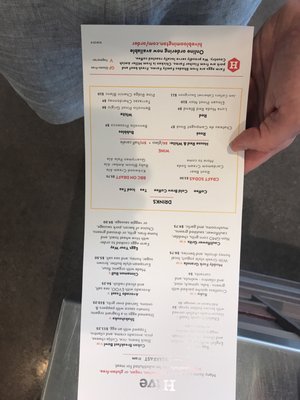 Menu photo 2 Hive Bloomington, IN