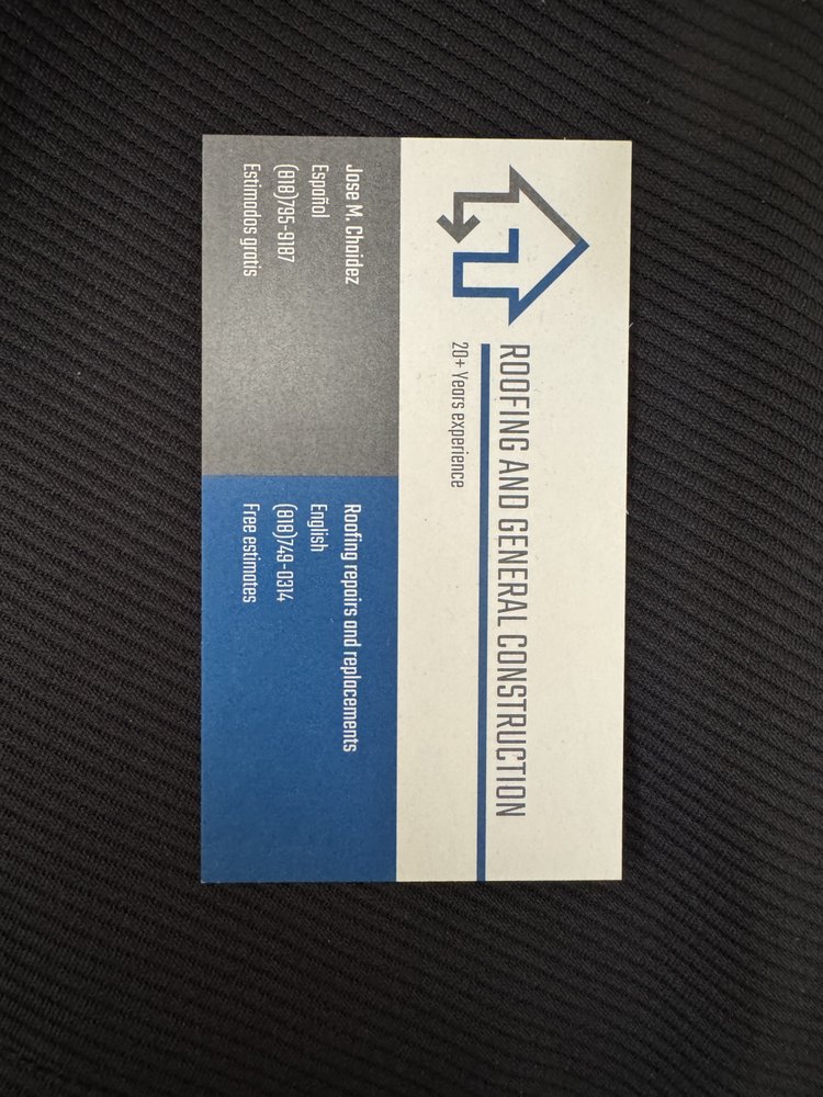 Slide of Roofing and General Construction