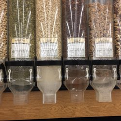 Drug Emporium - Bulk food options for zero waste! Nuts, oats, pumpkin seeds.