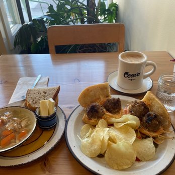 Liberty Theatre Cafe - Meatball Bahn Mi Sandwich & Chicken Noodle Soup - Coffee & Tea Near Me - La Grande, Oregon Liberty Theatre Cafe - Meatball Bahn Mi Sandwich & Chicken Noodle Soup - Coffee & Tea Near Me - La Grande, Oregon