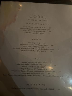 Menu photo 1 Corks San Francisco, CA Menu photo 1 Corks San Francisco, CA