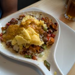 Honey Jam Day Cafe - The scramble that my nephew got.
