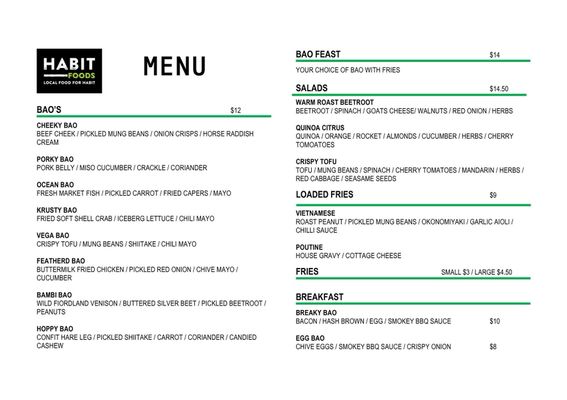 Menu photo 4 Bao Now Te Anau, STL