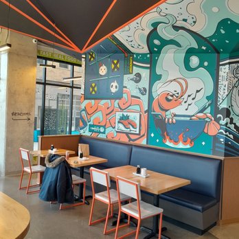 Jacknife - Check out the mural work and really fun ceiling! This place is cool! - Sushi Bars Near Me - Madison, Wisconsin Jacknife - Check out the mural work and really fun ceiling! This place is cool! - Sushi Bars Near Me - Madison, Wisconsin