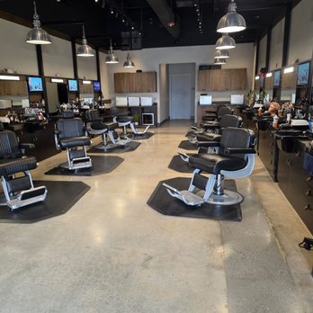 Hammer & Nails - Sutton Square - Haircut area - Men's Hair Salons Near Me - Raleigh, North Carolina