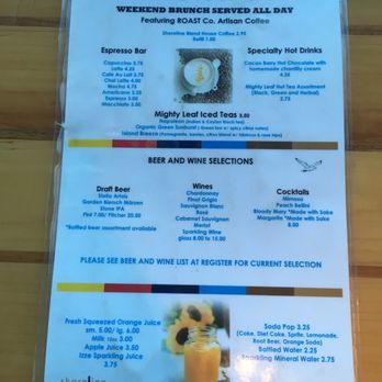 Shoreline Lake American Bistro - Menu side two - Breakfast & Brunch Near Me - Mountain View, California Shoreline Lake American Bistro - Menu side two - Breakfast & Brunch Near Me - Mountain View, California
